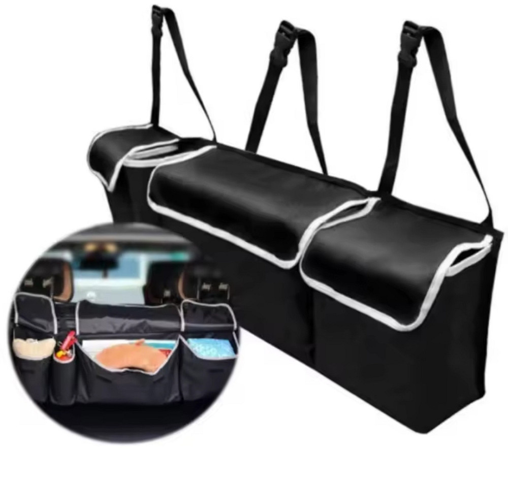 Універсальний автомобільний органайзер для зберігання 90 на 25 см чорний Київ - фото 7