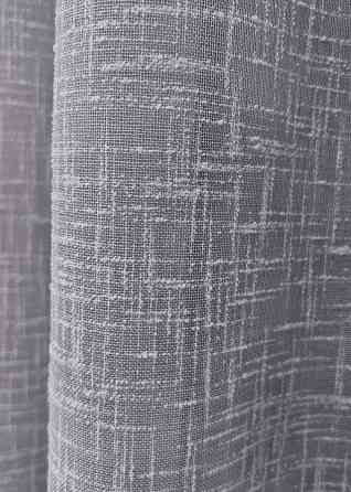 Тюль VR-Textil 1979т Лен однотонный Серый 400х270 см 42-1038) Киев