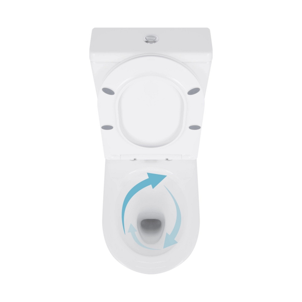 Унітаз підлоговий Qtap Swan Eco Ultra Quiet із сидінням Soft-close 640x360x835 мм QTSWA27W48 White Київ - фото 15