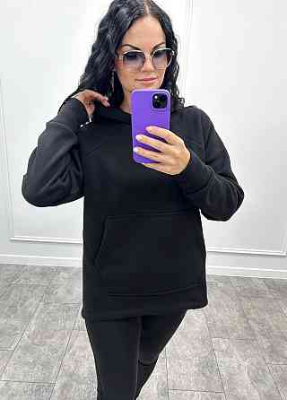 Худі вільного крою з капюшоном "Sky" оптом | Норма | Розпродаж моделі Чорний, 42-44 Київ