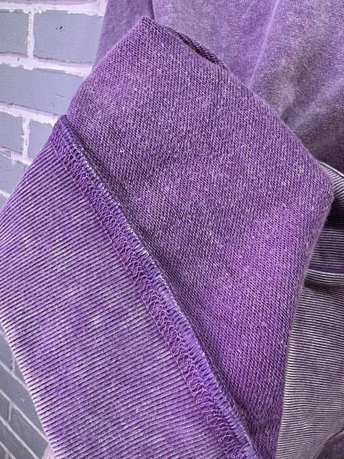 Свитшот женский A-N 25027 оверсайз свободный крой вареный тай-дай средняя длина one size, фиолетовый, one size Киев - изображение 13