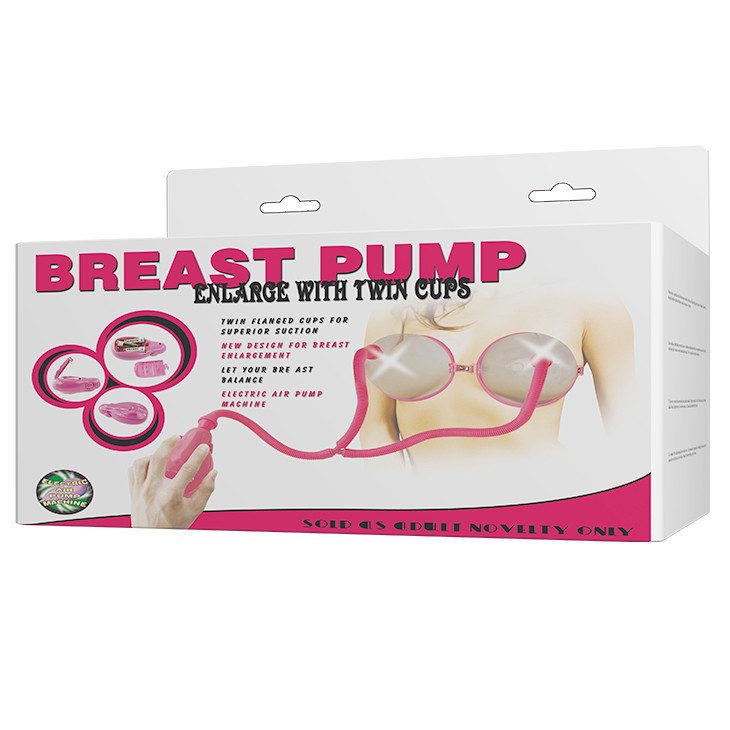 Вакуумна помпа для грудей - Breast Pump Enlarge With Twin Cups Vibrating Sex Aura Київ - фото 8