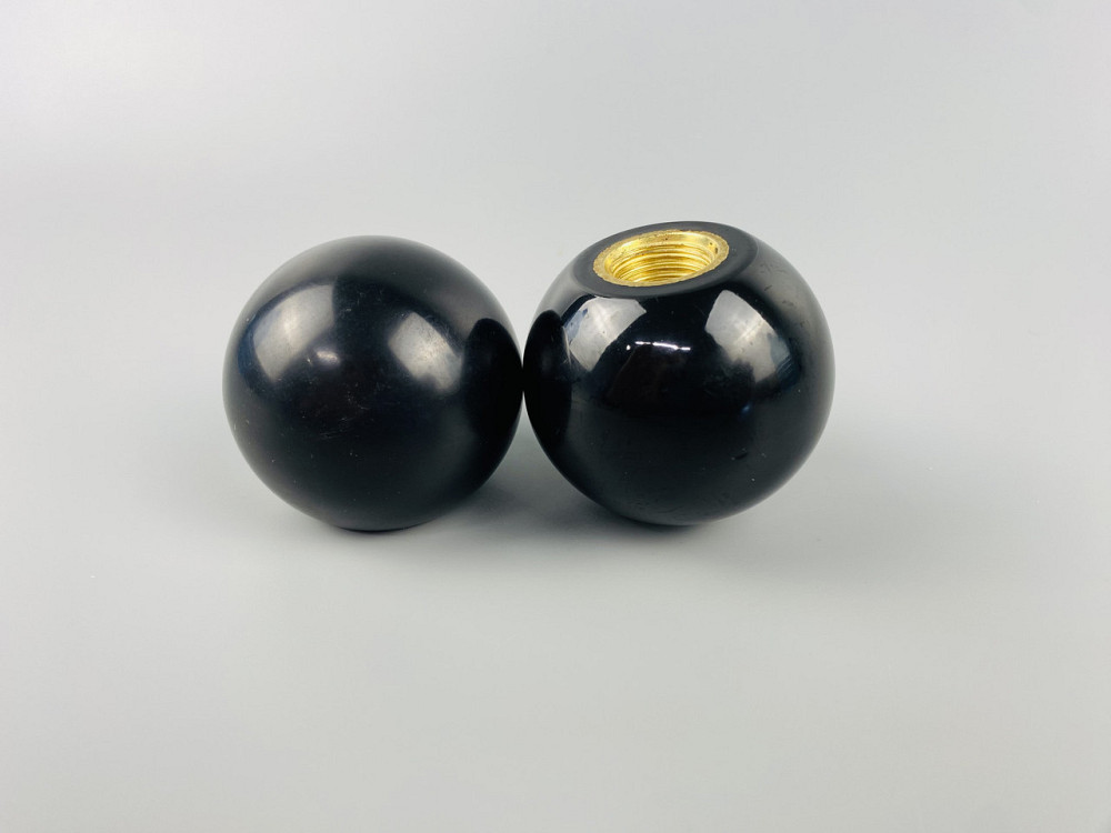 Наконечник важеля універсальний М16, D50 (шар чорний), латунна втулка різь внутрішня М16 Мукачево - фото 1