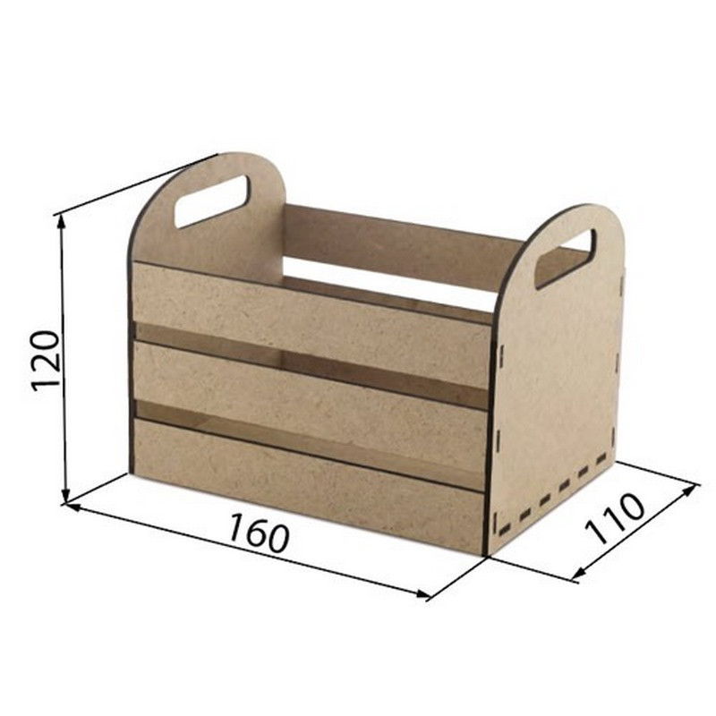 Заготовка для декорування "Кошик" FDPO-073 для квітів, фруктів, подарунків Вінниця - фото 2