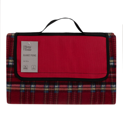 Плед Ardesto Picnic 130х170см, 100% полиэстер, клетка красная (ART0916RC) Винница - изображение 1