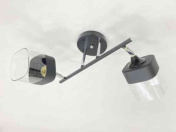 VALESO Стельова Люстра на 2 плафони VALESO 91134/2 (Чорний+Хром) Коломыя