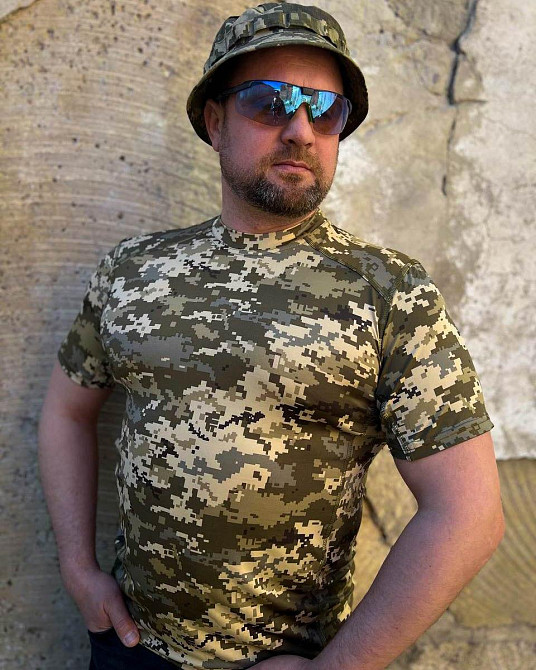 Футболка тактична джерсі стрейч піксель ЗСУ Київ - фото 5