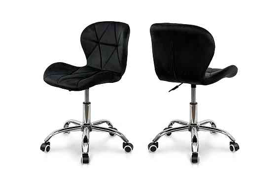 Стілець офісний Роккі, велюр чорний Київ