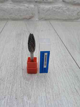 Борфреза твердосплавна H 12×32×6 мм — фреза шарошка по металу для дриля та гравера Харків