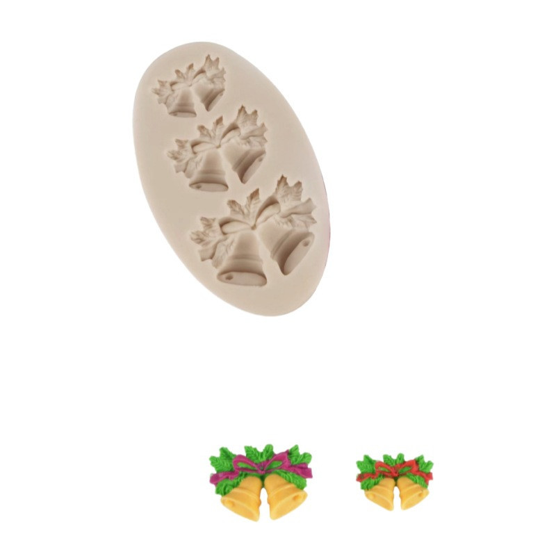 Молд силиконовый Колокольчики 89 на 51 мм серый Киев - изображение 5