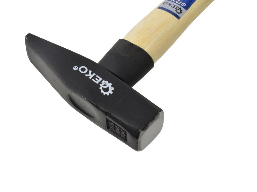 Молоток слюсарний "GeKo"-premium 0,5 кг з дерев'яною ручкою Київ - фото 2