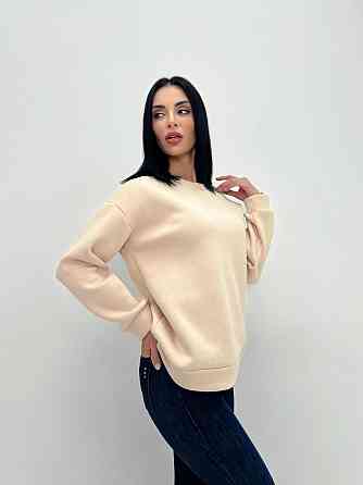 Жіночий теплий батник "Wear" Турція оптом | Батал Бежевий, 50-52 Київ