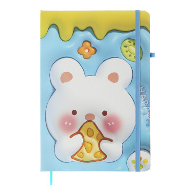 Книга записная ZiBi Yammi A5 в клеточку твердая обложка на резинке 80 листов, голубая (ZB.115106) Винница - изображение 1