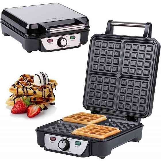 Вафельниця First FA-5305-3 чорний із сріблястим Харків