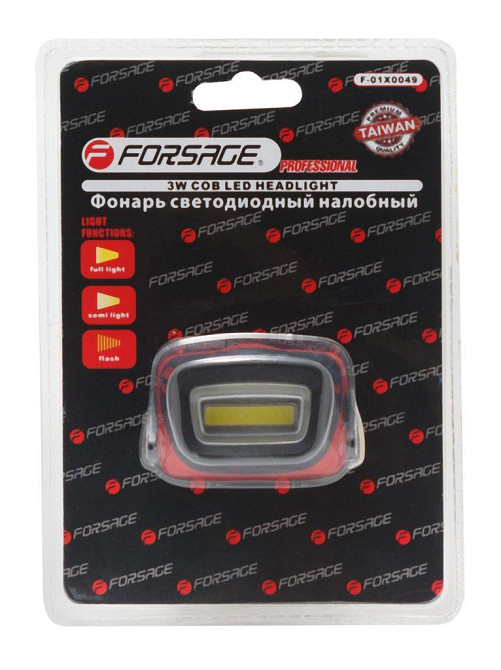 Ліхтар налобний світодіодний в комплекті з батарейками (3 світлових режима, CUB, 3xAAA) Одеса - фото 1