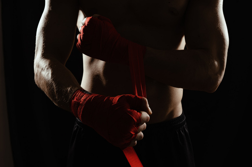 Спортивні бинти для боксу PowerSystem Boxing Wraps червоні 4 метри Київ - фото 9