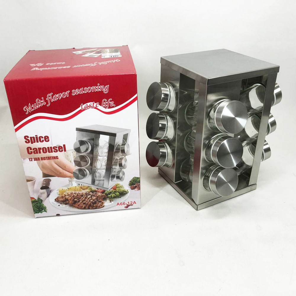 Баночка для трав и специй, Столовые наборы специй на подставке Емкости для на круглой подставке NL-60 Львов - изображение 4