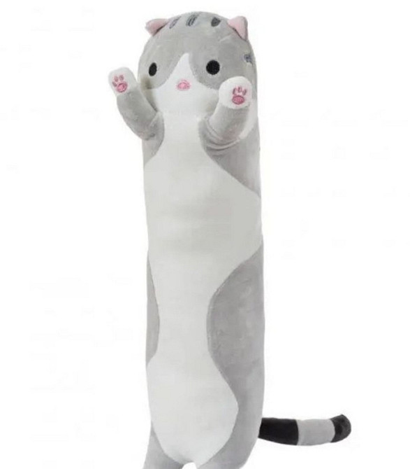 Кіт батон мяка іграшка подушка обнімашка 90см Київ - фото 1