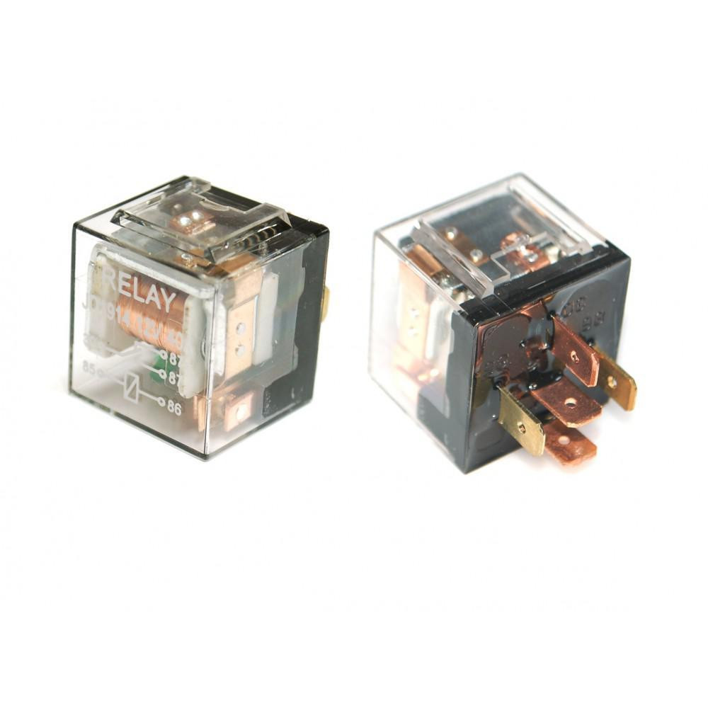 Реле 12В 80A 5-контактное прозрачное с индикатором работы и кронштейном Харьков - изображение 1