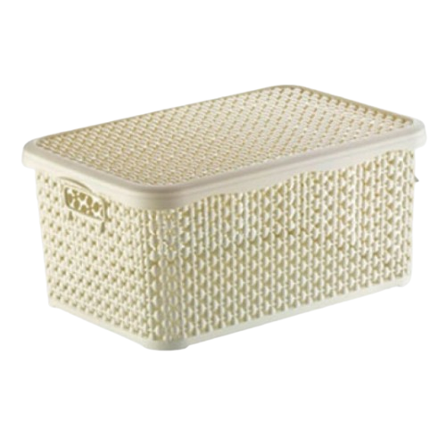 Кошик 10л з кришкою бежевий Pearl ELIF Житомир