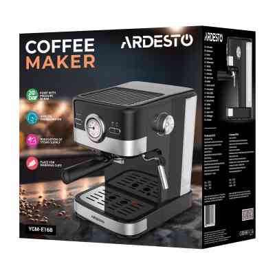 Ріжкова кавоварка еспресо Ardesto YCM-E16B Вінниця