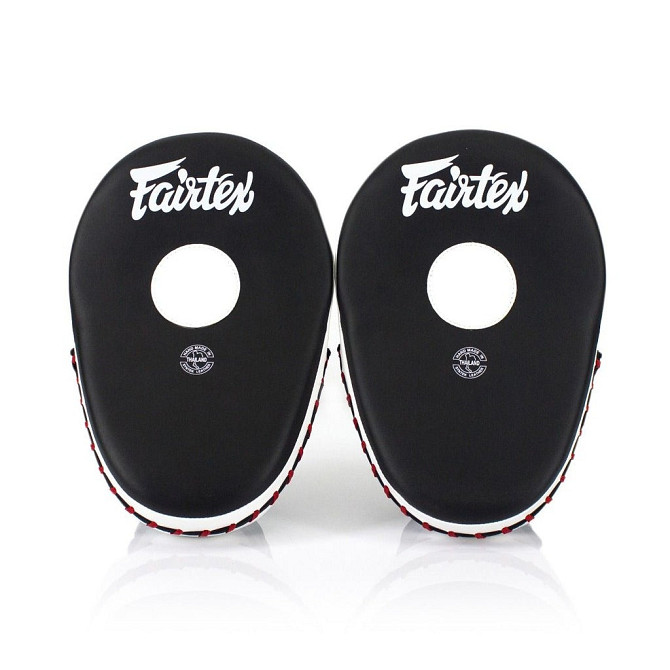 Лапи боксерські Fairtex FMV13 Black/White Каменское - изображение 4