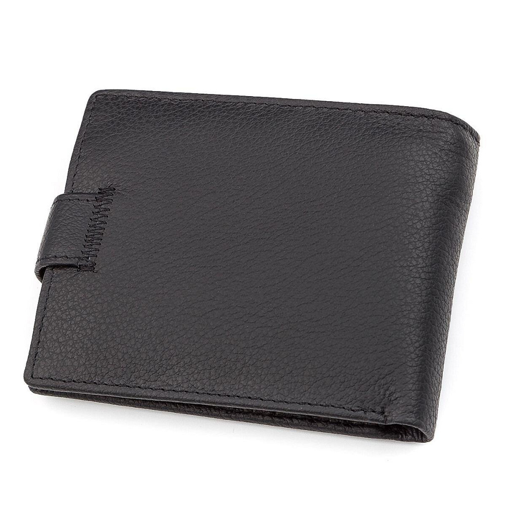 Мужской кошелек ST Leather 18328 (ST137) итальянская кожа Черный Киев - изображение 2