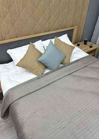 Покрывало велюровое King Size 220х240 см цвет светло-серый (85-209) Киев