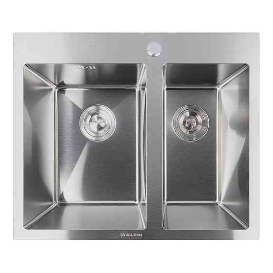 60*50D Мийка нержавійка Valeso Handmade (велика/мала чаша, 3,0/0,8) Коломыя