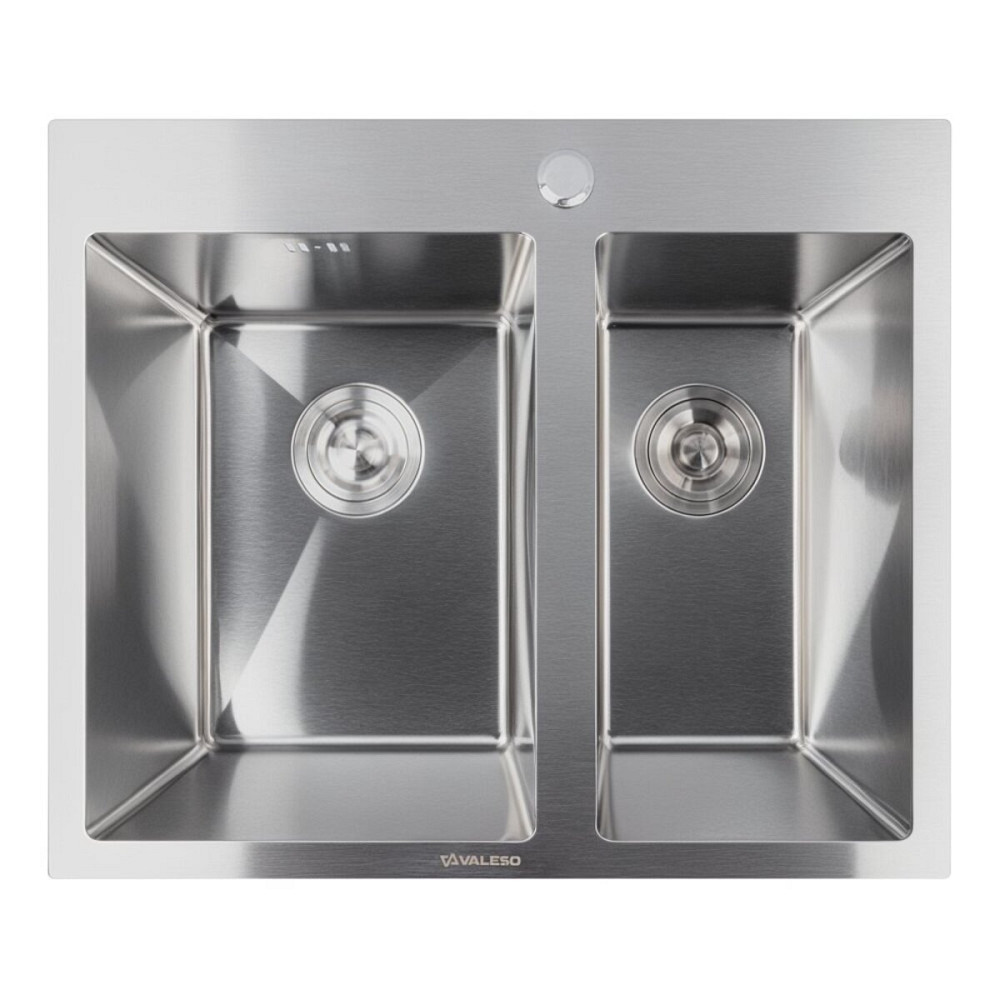 60*50D Мийка нержавійка Valeso Handmade (велика/мала чаша, 3,0/0,8) Коломыя - изображение 1