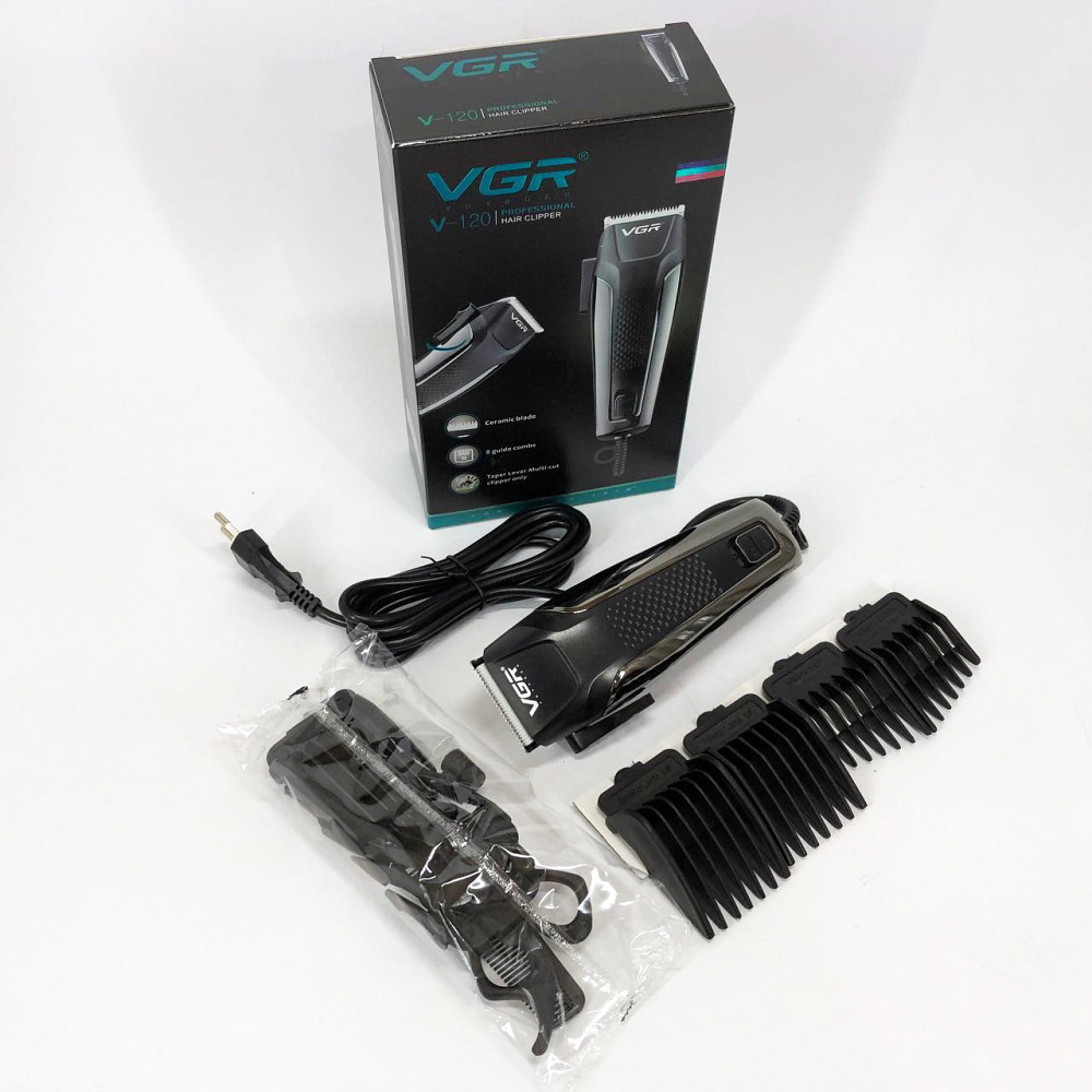 Гострі професійні машинки для стрижки волосся, Професійний тример з насадками, Підстригальна машинка NW-73 Львів - фото 7