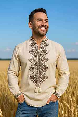 Чоловіча вишиванка з довгим рукавом (Туреччина) Одеса
