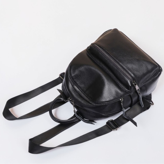 Жіноча сумка наплічна на кожен день 31х27х15, рюкзак для кожного дня, чорна Кам'янське