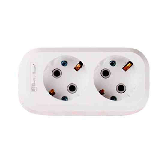 Колодка двухместная с заземлением Днепр