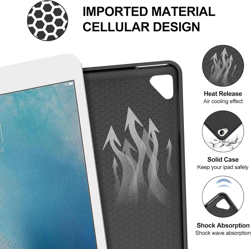 Чехол со съемной клавиатурой Bluetooth JADEMALL iPad 9.7 2018/ iPad 9.7 2017/ iPad Air 2/ iPad Air/ iPad Pro 9.7 Днепр - изображение 6