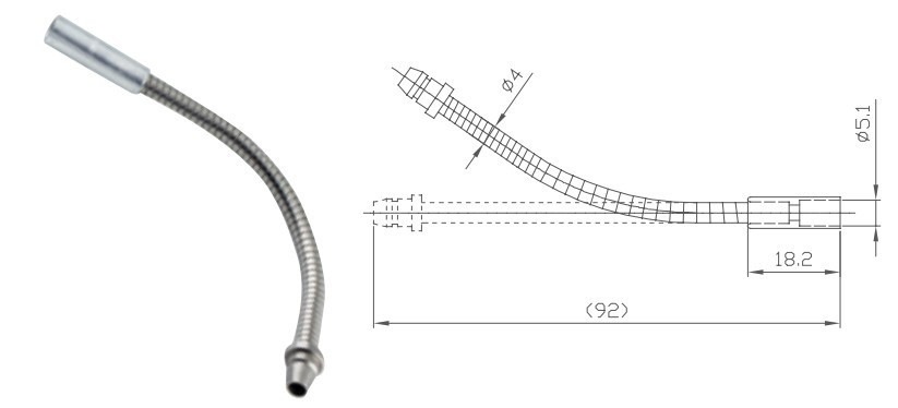 Напрямна трубка Alligator гальмівного троса на V-brake гнучка 1 шт Бровари - фото 1