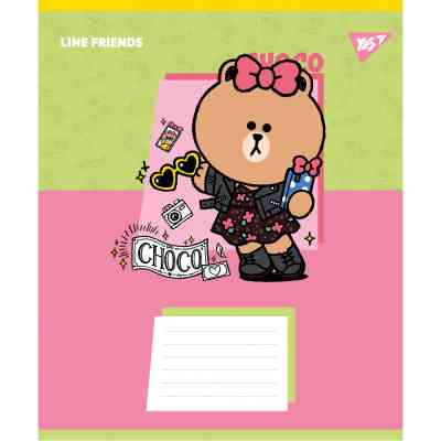 Тетрадь Yes Line Friends Funny А5 24 листа линия (767644) Винница