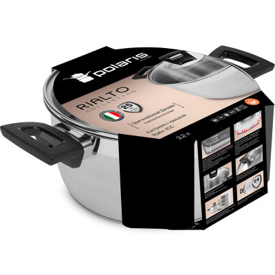 Кастрюля Polaris Rialto 3,2 л (Rialto-20C) Винница - изображение 6