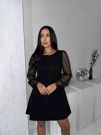 Жіноче романтичне вечірнє плаття, креп дайвінг, сітка флок із блискітками 50/52 Одеса