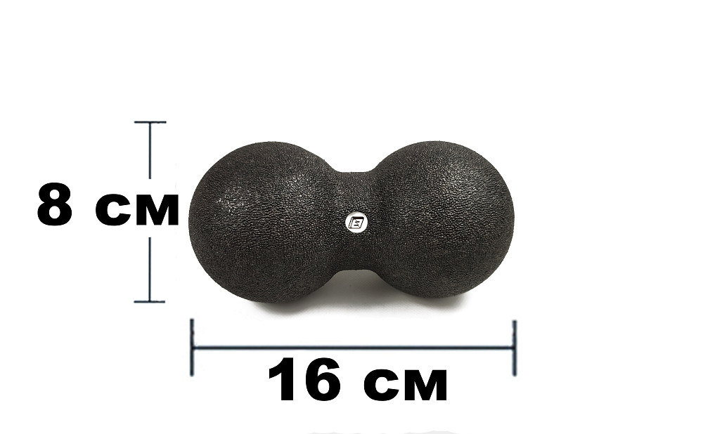Масажний м'ячик подвійний EasyFit EPP DuoBall 16x8 см Коломия - фото 1