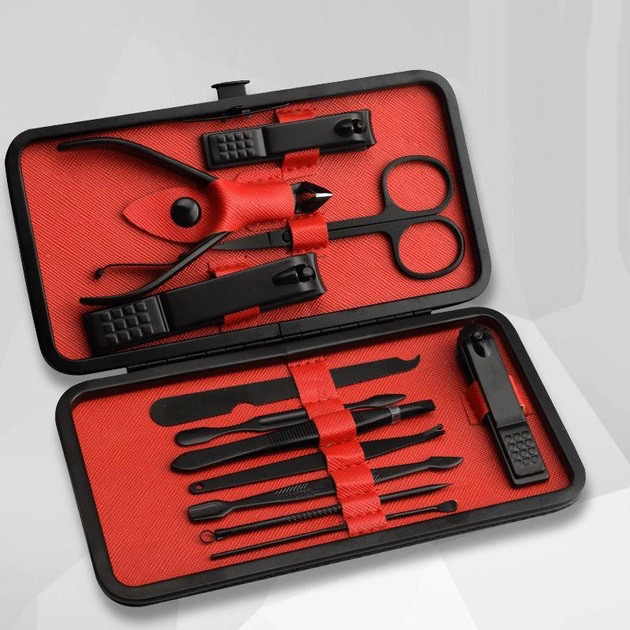 Манікюрний набір для професійного догляду, Набірчик індивідуальний манікюрний набір 10 в 1 AL-60 Львів - фото 6