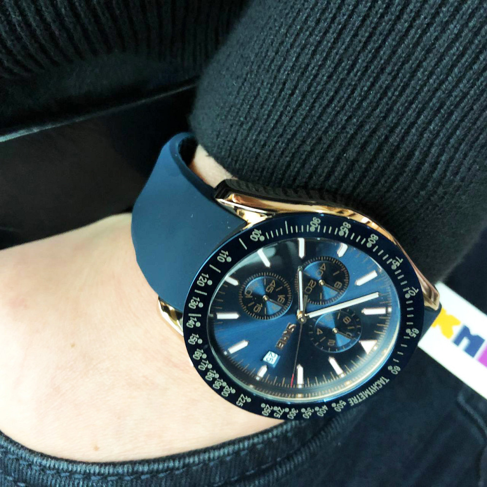 Оригінальний чоловічий наручний годинник гарна якість SKMEI 9253PRGBU, Ексклюзивний MX-157 чоловічий годинник Київ - фото 9