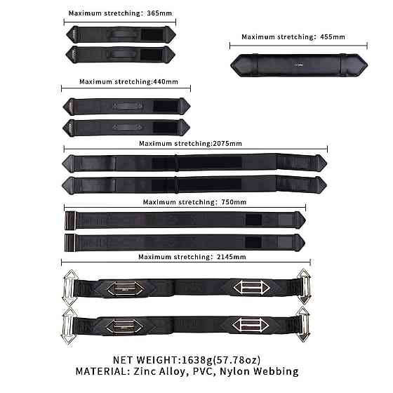 Фіксатори рук і ніг для ліжка LOCKINK BDSM Adjustable Bed Restraint Kit Sex Aura Київ