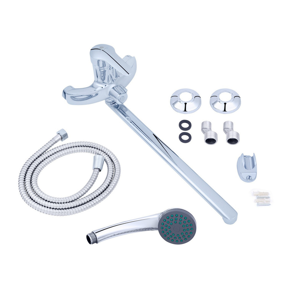 Змішувач для ванни Agua Sevilla - C072 з душовим гарнітуром, хром Київ - фото 4