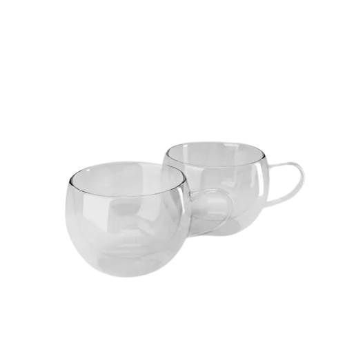 Набір чашок 2шт 300мл з подвійними стінками скло 9002 KAMILLE Житомир - фото 6