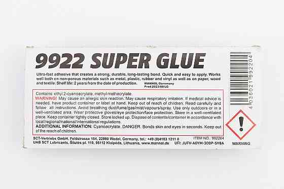 Клей багатофункціональний "9922 Super Glue", 2g Бершадь