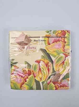 Серветки паперові (ЗЗХЗЗ, 18 шт.) "Червоний колір тюльпанів" Luxy (1 пачка) Харків