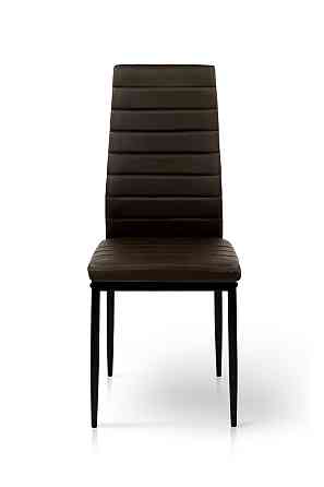 Стілець Ріо, чорний/шкірзам темний шоколад Київ