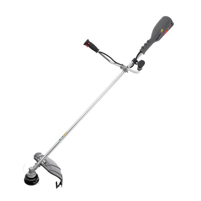 Тример електричний, 1,4 кВт, 7500 об/хв, ширина зрізання 255/420 мм, плавний пуск, котушка + 3-лопатевий ніж INTERTOOL DT-2248 Київ - фото 1