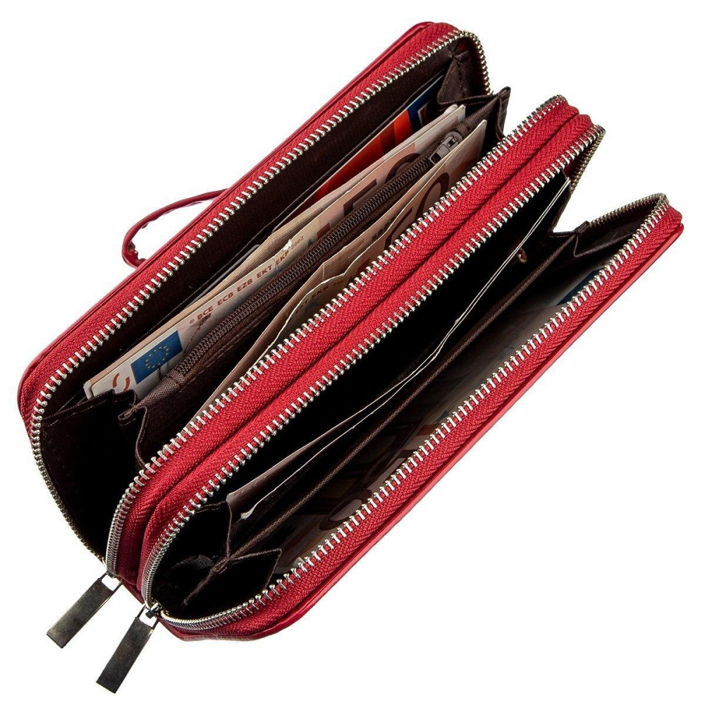 Кошелек женский из экокожи KIVI 19054 Розовый Киев - изображение 3